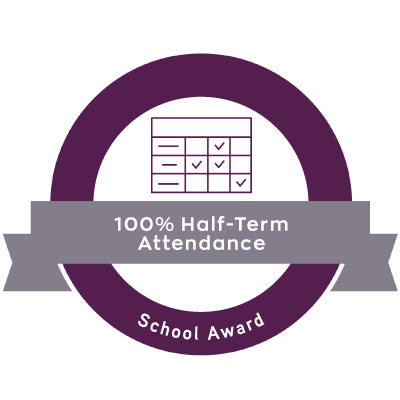 100% Half-term Attendance