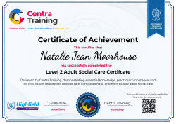 Level 2 Adult Social Care Certificate