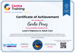 Level 3 Diploma in Adult Care