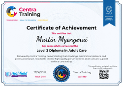 Level 3 Diploma in Adult Care