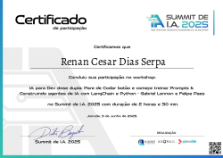 Workshop -  Pare de Codar botão e comece treinar Prompts & Construindo agentes de IA com LangChain e Python - Felipe Paes e Gabriel Lennon