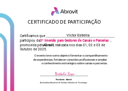 3ª Imersão para Gestores de Canais e Parcerias