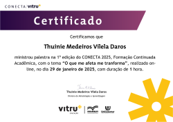 Conecta: Palestra Thuinie