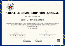 Creative Leadership Professional 2026