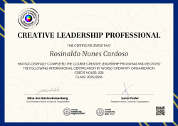 Creative Leadership Professional 2026
