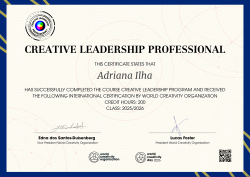 Creative Leadership Professional 2026