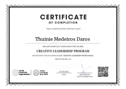 Creative Leadership Professional