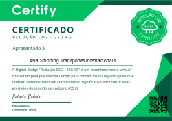 Redução CO2 - 250 KG