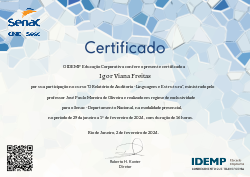 SENAC - DN - O Relatório de Auditoria - Linguagem e Estrutura