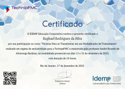TechnipFMC - Técnicas Para se Transformar em um Multiplicador de Treinamento