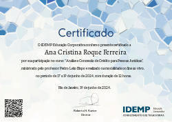 Análise e Concessão de Crédito para Pessoas Jurídicas