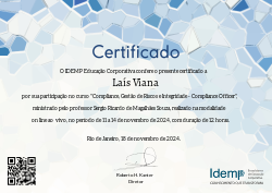 Compliance, Gestão de Riscos e Integridade - Compliance Officer