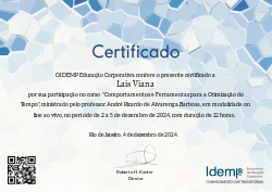 Comportamentos e Ferramentas para a Otimização do Tempo