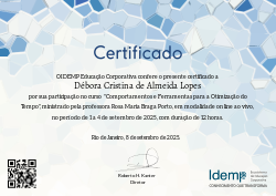 Comportamentos e Ferramentas para a Otimização do Tempo