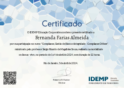 Compliance, Gestão de Riscos e Integridade - Compliance Officer