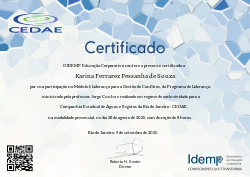 Programa de Liderança CEDAE - Módulo II: Liderança para Gestão de Conflitos