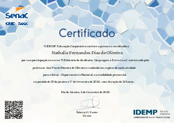 SENAC - DN - O Relatório de Auditoria - Linguagem e Estrutura