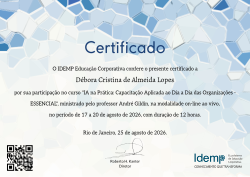 IA na Prática: Capacitação Aplicada ao Dia a Dia das Organizações - ESSENCIAL