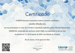 IA na Prática: Capacitação Aplicada ao Dia a Dia das Organizações - ESSENCIAL