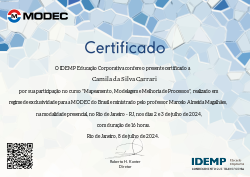 MODEC - Mapeamento, Modelagem e Melhoria de Processos