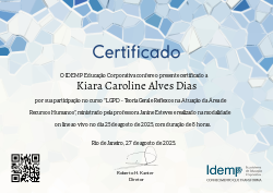 LGPD - Teoria Geral e Reflexos na Atuação da Área de Recursos Humanos