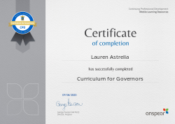 Curriculum for Governors
