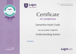 Understanding Autism