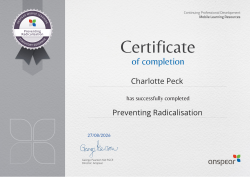 Preventing Radicalisation