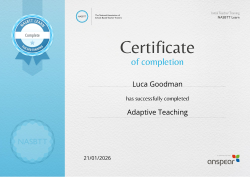 Adaptive Teaching