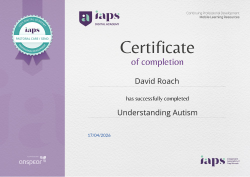 Understanding Autism