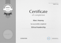 Ethical leadership