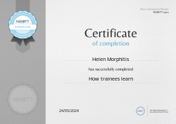 How trainees learn