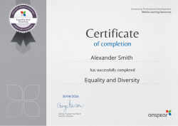 Equality and Diversity