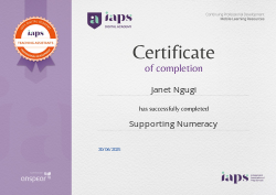 Supporting Numeracy