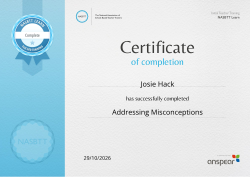 Addressing Misconceptions