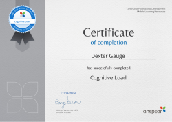 Cognitive Load