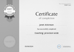 Coaching: provision wide