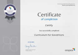 Curriculum for Governors