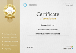 Introduction to Teaching
