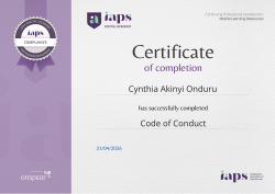 Code of Conduct