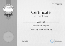 Enhancing team wellbeing
