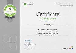 Managing Yourself