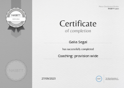 Coaching: provision wide