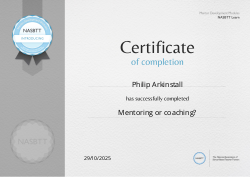 Mentoring or coaching?