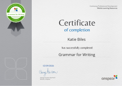 Grammar for Writing