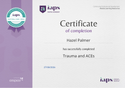 Trauma and ACEs