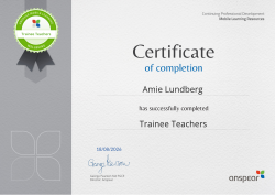 Trainee Teachers