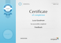 Feedback