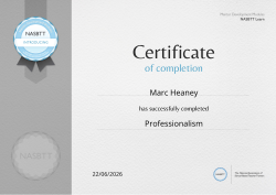 Professionalism