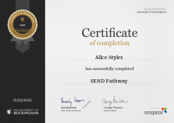 SEND Pathway